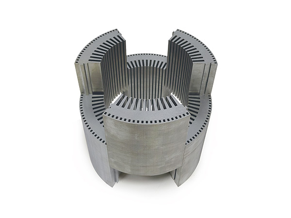 扇形片拼块铁心