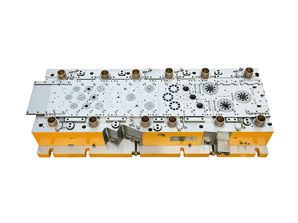 空调压缩机电机铁心自动叠铆三列进模下模